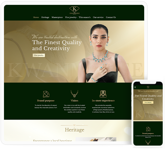 Jewellery store website